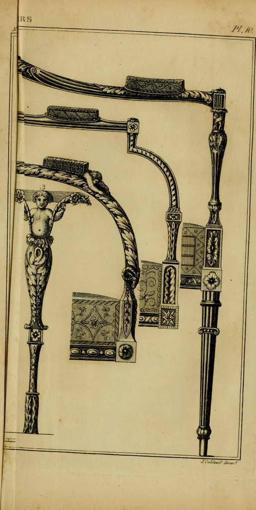 An illustration from The cabinet-maker and upholsterer's drawing-book : in four parts, 1802, leaf 728