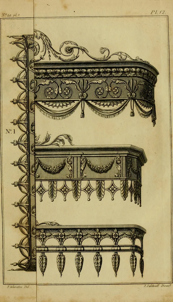 An illustration from The cabinet-maker and upholsterer's drawing-book : in four parts, 1802, leaf 732