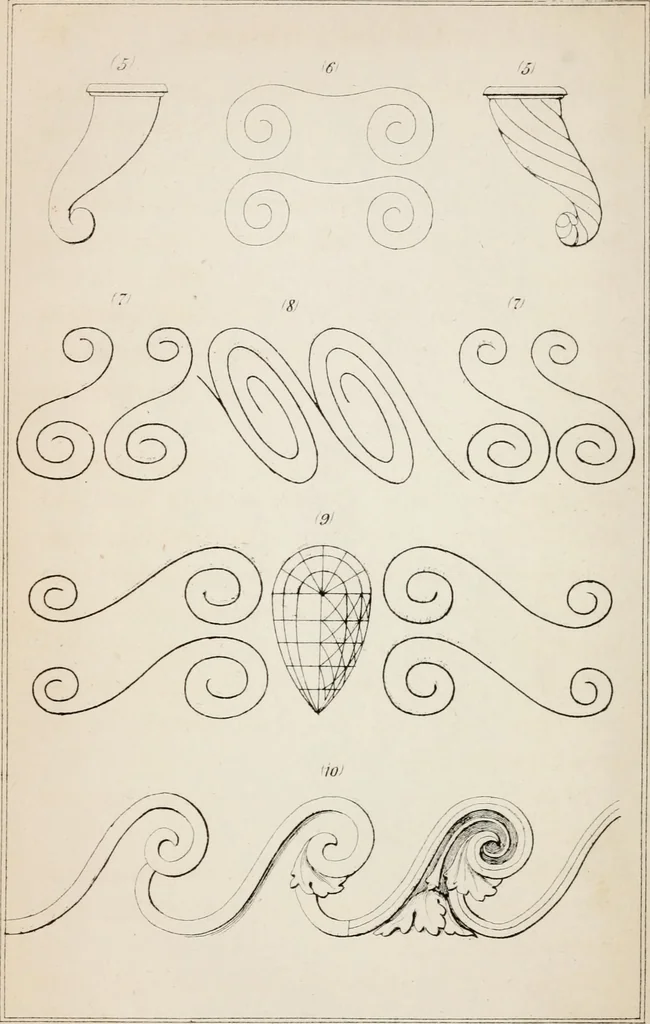 An illustration from The cabinet-maker and upholsterer's companion ... and a number of receipts .., 1850, leaf 29