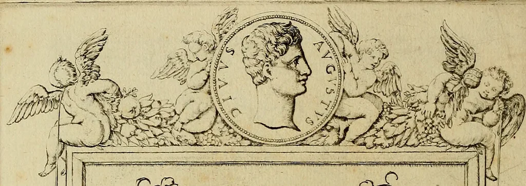 An illustration from Omnivm Caesarvm verissimae imagines ex antiqvis nvmismatis desvmptae : addita per brevi cvivsque vitae descriptiones ac diligenti eorvm, qvae reperiri potvervnt nvmismatvm, aversae partis delineatione. Libri primi, 1554, leaf 15