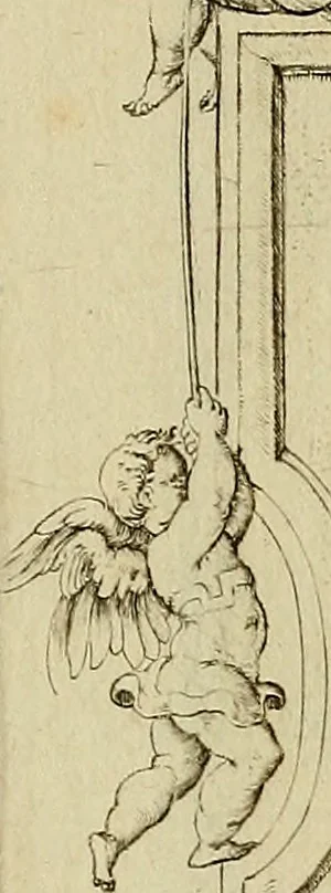 An illustration from Omnivm Caesarvm verissimae imagines ex antiqvis nvmismatis desvmptae : addita per brevi cvivsque vitae descriptiones ac diligenti eorvm, qvae reperiri potvervnt nvmismatvm, aversae partis delineatione. Libri primi, 1554, leaf 15