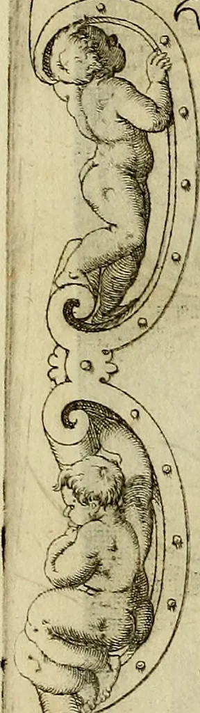 An illustration from Omnivm Caesarvm verissimae imagines ex antiqvis nvmismatis desvmptae : addita per brevi cvivsque vitae descriptiones ac diligenti eorvm, qvae reperiri potvervnt nvmismatvm, aversae partis delineatione. Libri primi, 1554, leaf 99