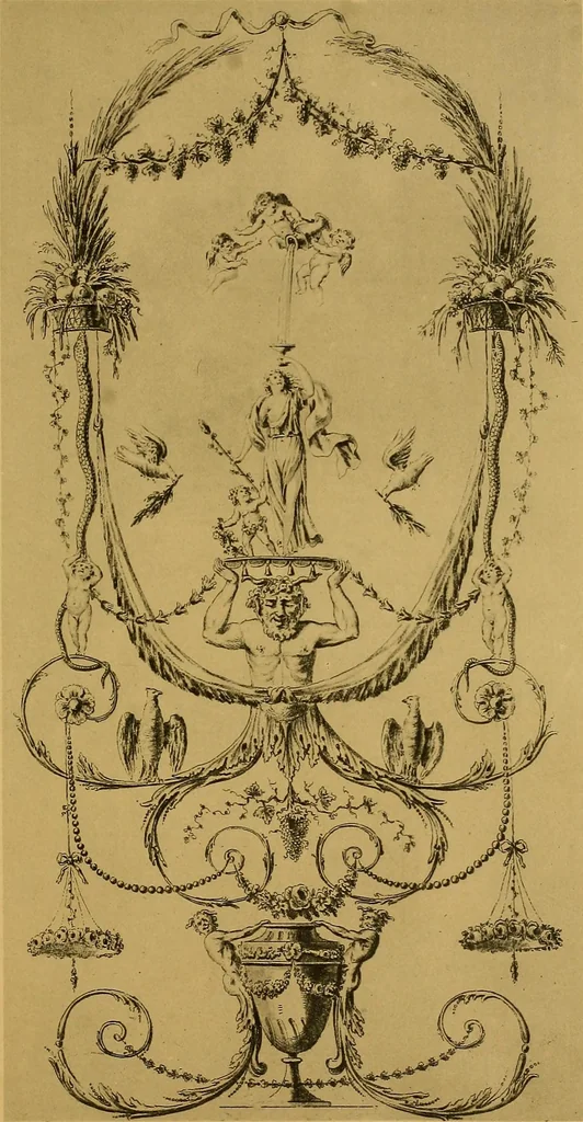 An illustration from Cahiers d'arabesques : propres à la décoration des appartements, 1920, leaf 10
