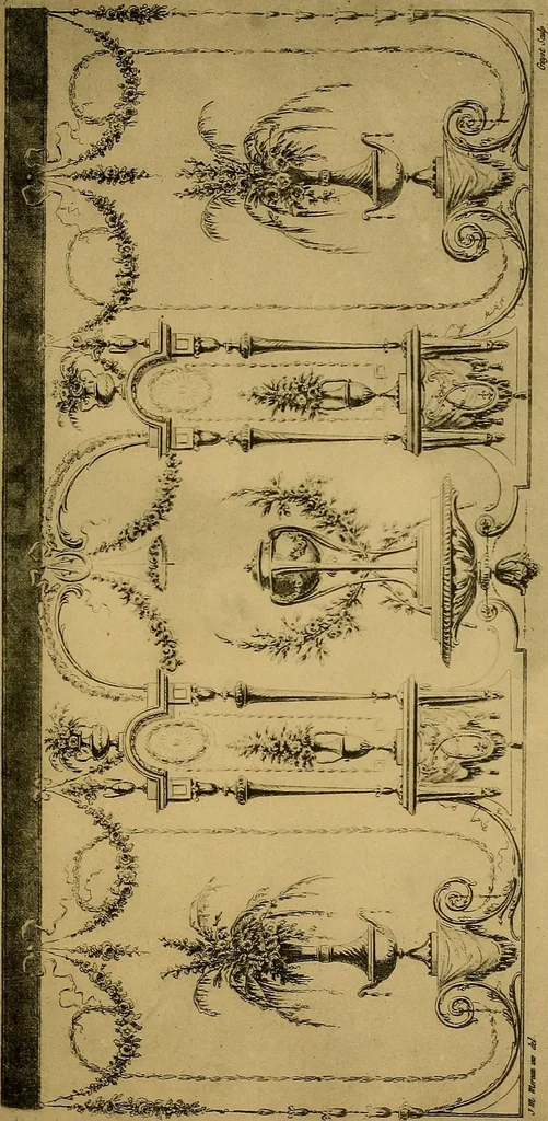 An illustration from Cahiers d'arabesques : propres à la décoration des appartements, 1920, leaf 14