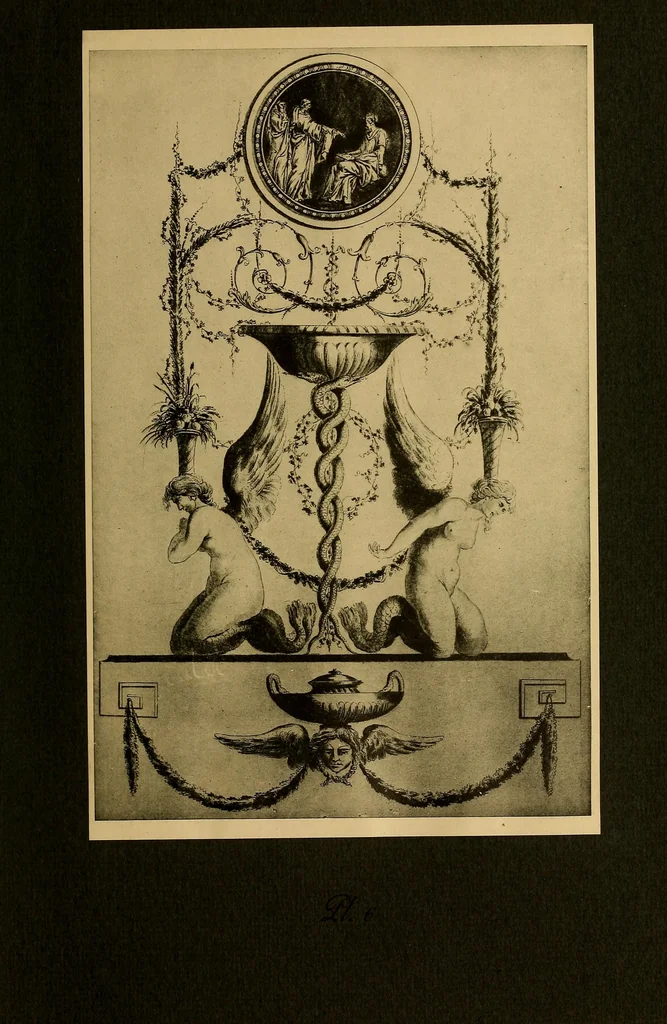 An illustration from Cahiers d'arabesques : propres à la décoration des appartements, 1920, leaf 20