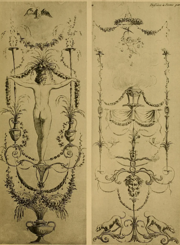 An illustration from Cahiers d'arabesques : propres à la décoration des appartements, 1920, leaf 24