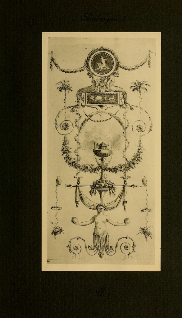 An illustration from Cahiers d'arabesques : propres à la décoration des appartements, 1920, leaf 26