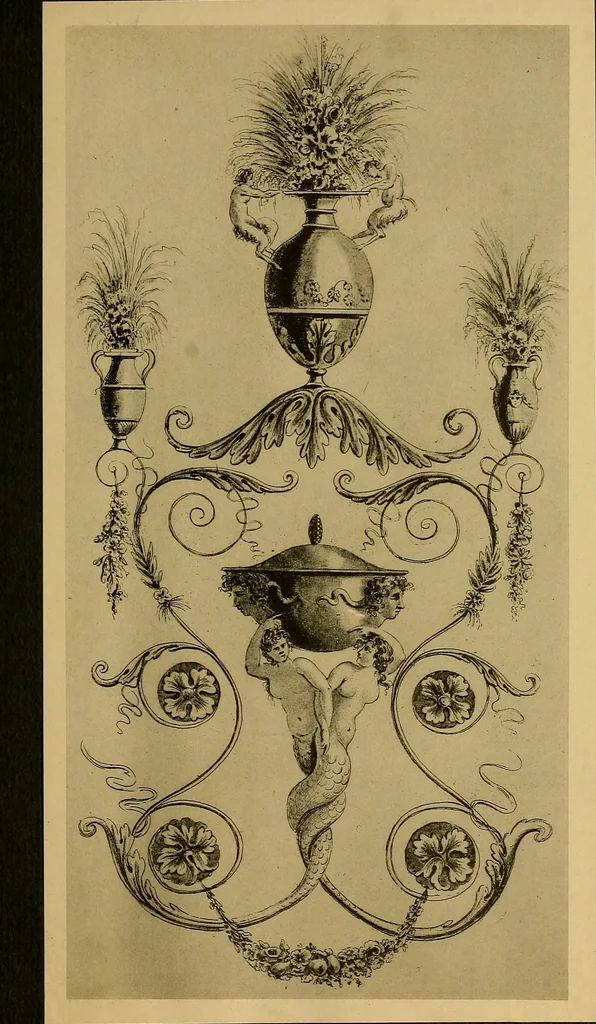 An illustration from Cahiers d'arabesques : propres à la décoration des appartements, 1920, leaf 32