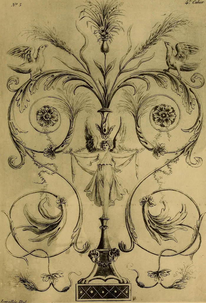 An illustration from Cahiers d'arabesques : propres à la décoration des appartements, 1920, leaf 34