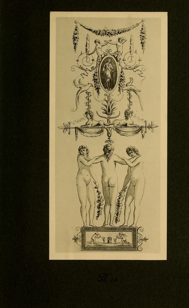 An illustration from Cahiers d'arabesques : propres à la décoration des appartements, 1920, leaf 36