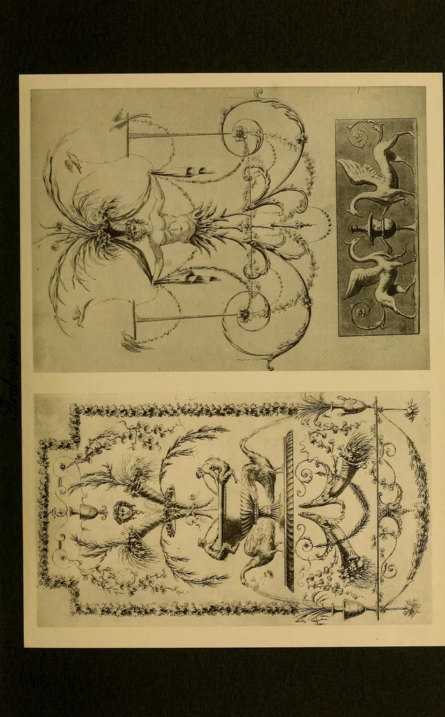An illustration from Cahiers d'arabesques : propres à la décoration des appartements, 1920, leaf 44