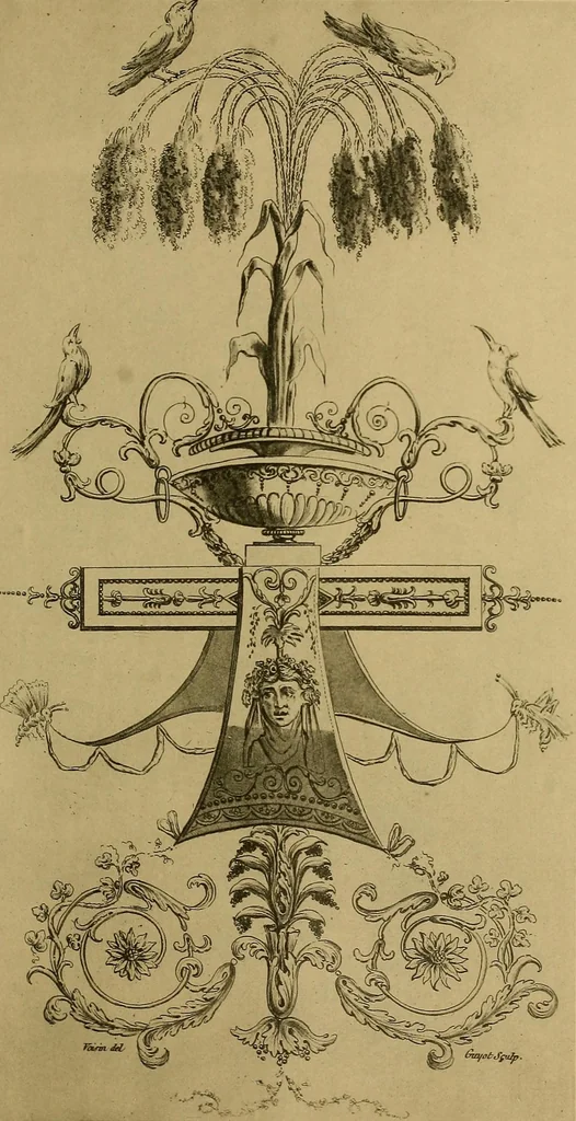 An illustration from Cahiers d'arabesques : propres à la décoration des appartements, 1920, leaf 50