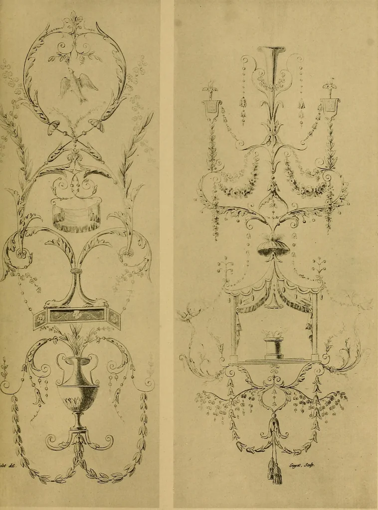 An illustration from Cahiers d'arabesques : propres à la décoration des appartements, 1920, leaf 62