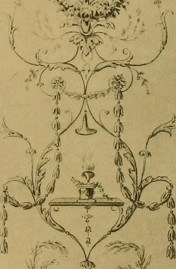 An illustration from Cahiers d'arabesques : propres à la décoration des appartements, 1920, leaf 64
