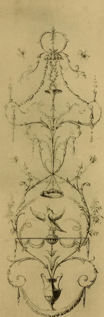 An illustration from Cahiers d'arabesques : propres à la décoration des appartements, 1920, leaf 68