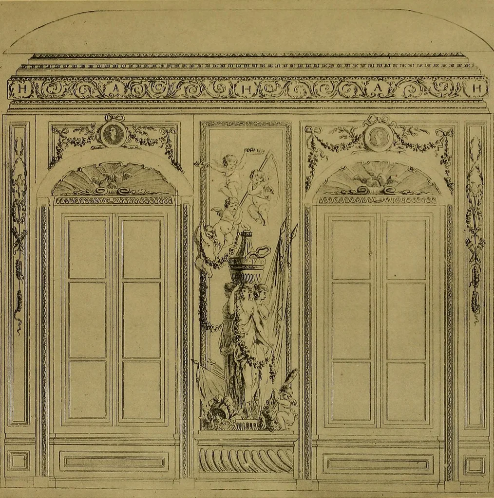 An illustration from Cahiers d'arabesques : propres à la décoration des appartements, 1920, leaf 78