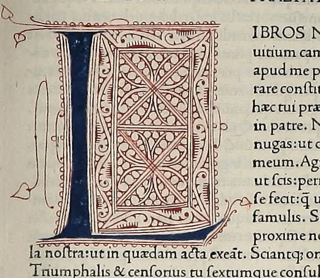 An illustration from Caii Plynii secundi naturalis historiae liber I, leaf 11