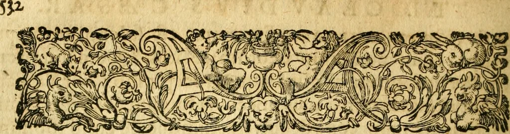 An illustration from Caii Suetonii Tranquilli de xii Caesaribus libri viii : eiusdem de illustribus grammaticis et de claris rhetoribus : Isaacus Casaubonus ex fide vetustissimorum librorum recensuit & libros adiecit animadversionum, 1611, leaf 569