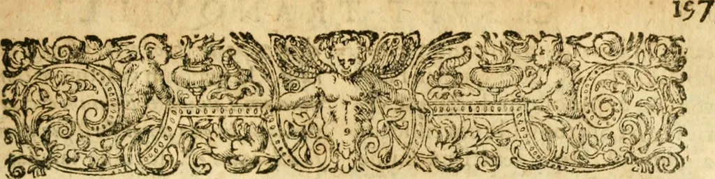 An illustration from Caii Suetonii Tranquilli de xii Caesaribus libri viii : eiusdem de illustribus grammaticis et de claris rhetoribus : Isaacus Casaubonus ex fide vetustissimorum librorum recensuit & libros adiecit animadversionum, 1611, leaf 734