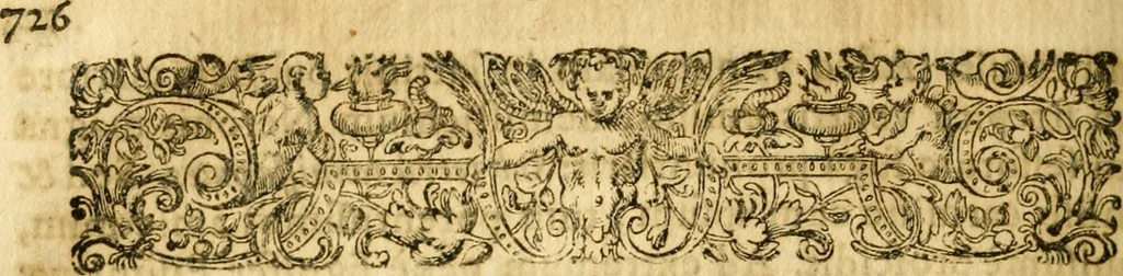 An illustration from Caii Suetonii Tranquilli de xii Caesaribus libri viii : eiusdem de illustribus grammaticis et de claris rhetoribus : Isaacus Casaubonus ex fide vetustissimorum librorum recensuit & libros adiecit animadversionum, 1611, leaf 763