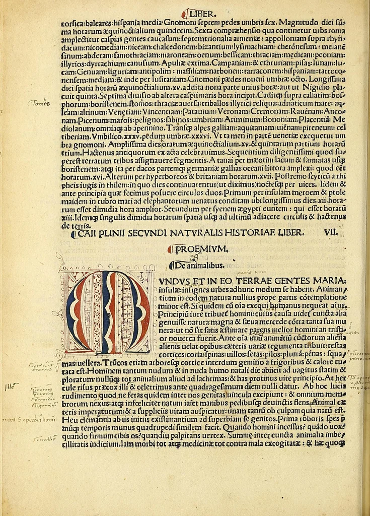 An illustration from Caius Plinius Marco suo salutem .., leaf 128