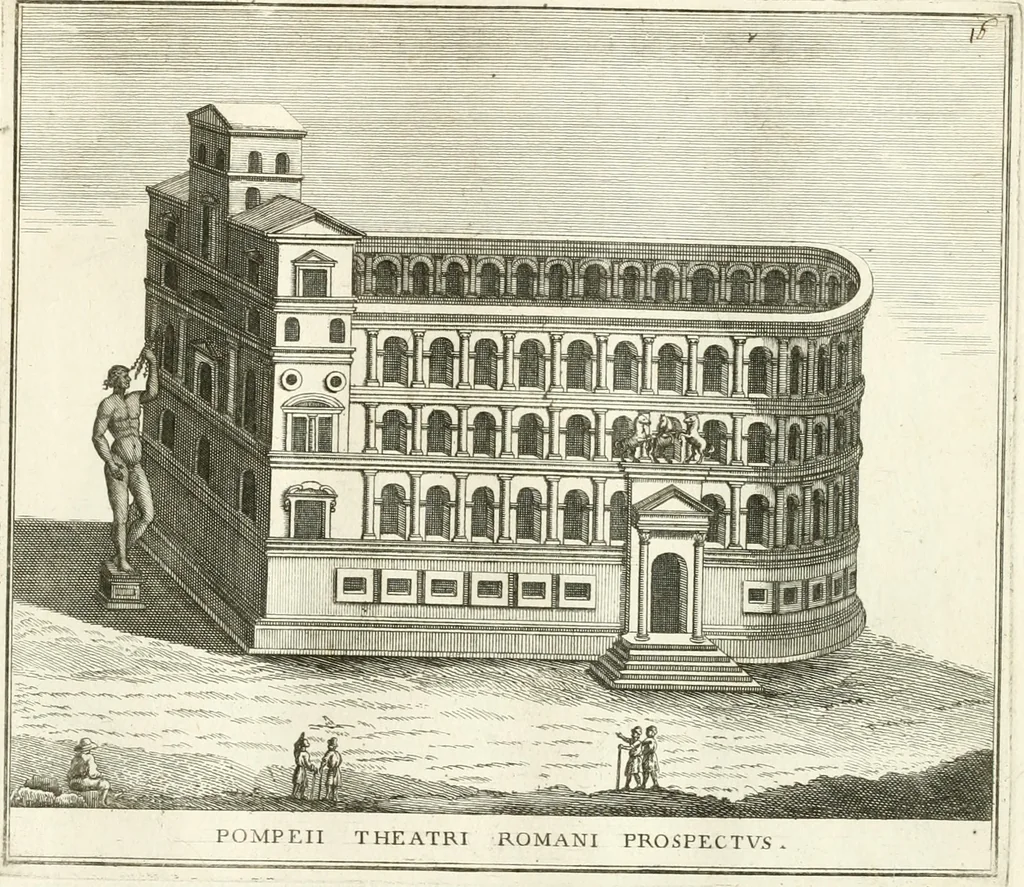 An illustration from Calcografia di Roma, ovvero, Le piante, vendute, piazze, chiese, palazzi, bassirilievi, statue ed altri monumenti antichi e moderni di questra superba citta' : incisi in rame e divisi in vari volumi, 1779, leaf 24