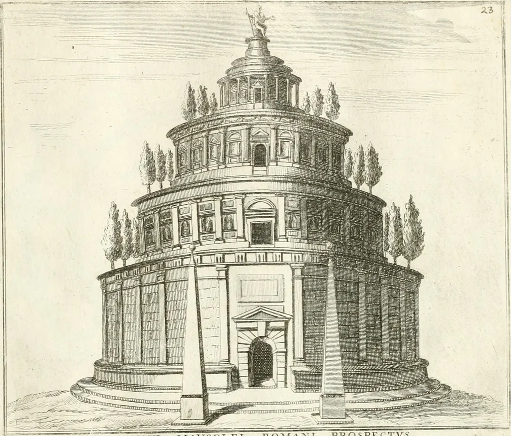 An illustration from Calcografia di Roma, ovvero, Le piante, vendute, piazze, chiese, palazzi, bassirilievi, statue ed altri monumenti antichi e moderni di questra superba citta' : incisi in rame e divisi in vari volumi, 1779, leaf 34