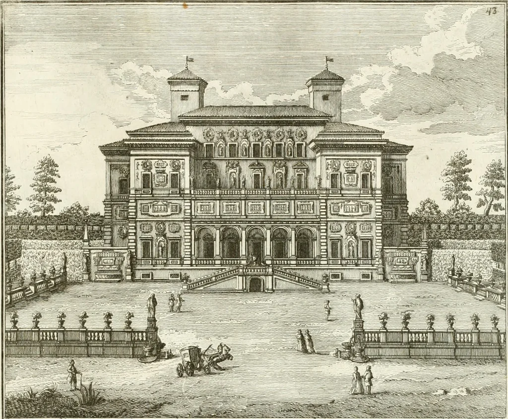 An illustration from Calcografia di Roma, ovvero, Le piante, vendute, piazze, chiese, palazzi, bassirilievi, statue ed altri monumenti antichi e moderni di questra superba citta' : incisi in rame e divisi in vari volumi, 1779, leaf 80