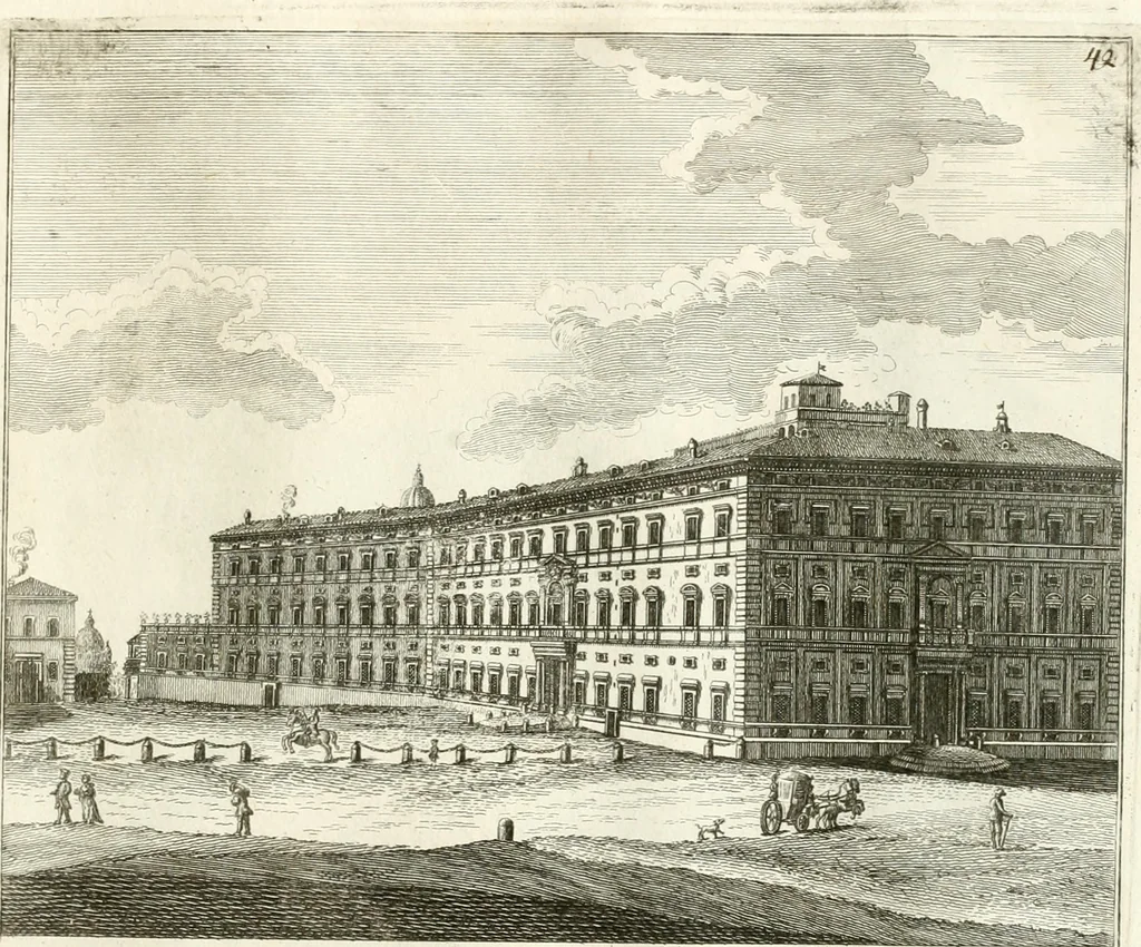 An illustration from Calcografia di Roma, ovvero, Le piante, vendute, piazze, chiese, palazzi, bassirilievi, statue ed altri monumenti antichi e moderni di questra superba citta' : incisi in rame e divisi in vari volumi, 1779, leaf 92