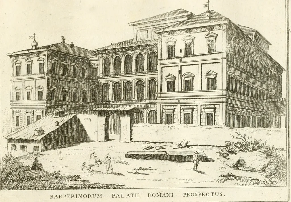 An illustration from Calcografia di Roma, ovvero, Le piante, vendute, piazze, chiese, palazzi, bassirilievi, statue ed altri monumenti antichi e moderni di questra superba citta' : incisi in rame e divisi in vari volumi, 1779, leaf 94