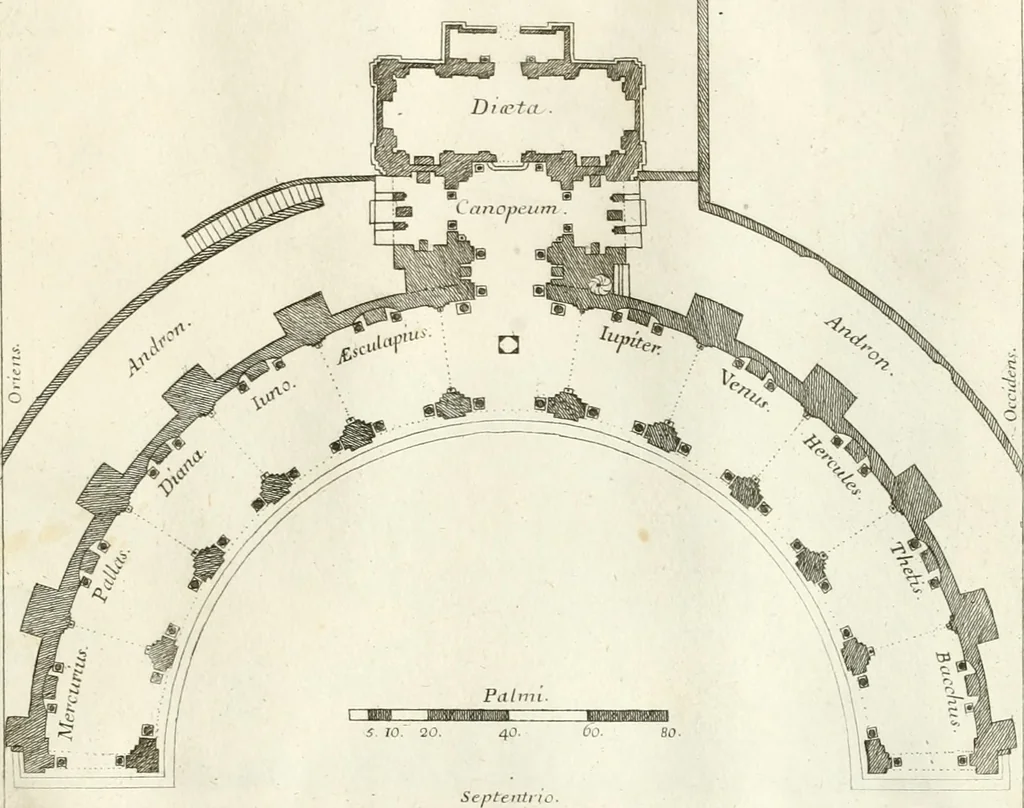 An illustration from Calcografia di Roma, ovvero, Le piante, vendute, piazze, chiese, palazzi, bassirilievi, statue ed altri monumenti antichi e moderni di questra superba citta' : incisi in rame e divisi in vari volumi, 1779, leaf 96