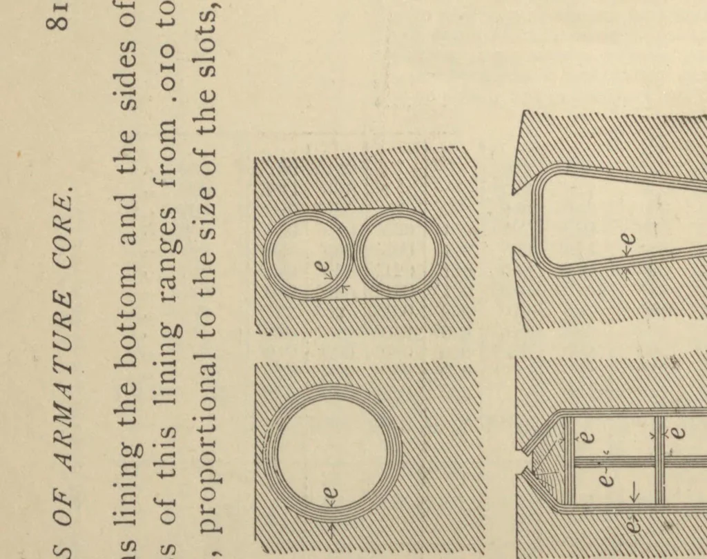 An illustration from Practical calculation of dynamo-electric machines; a manual for electrical and mechanical engineers and a text-book for students of electrical engineering: continuous current machinery;, 1902, leaf 128