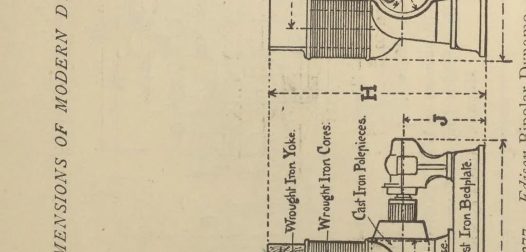 An illustration from Practical calculation of dynamo-electric machines; a manual for electrical and mechanical engineers and a text-book for students of electrical engineering: continuous current machinery;, 1902, leaf 724