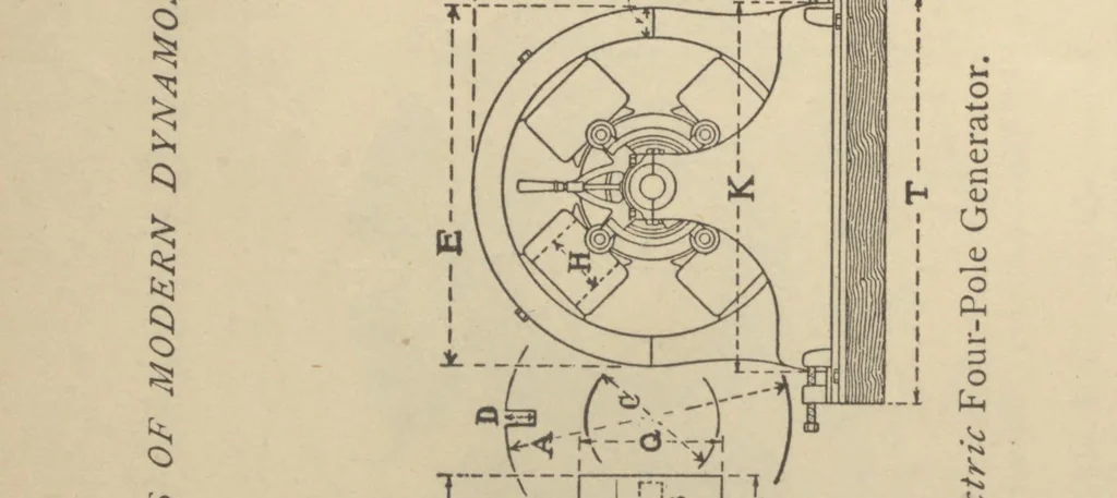 An illustration from Practical calculation of dynamo-electric machines; a manual for electrical and mechanical engineers and a text-book for students of electrical engineering: continuous current machinery;, 1902, leaf 726