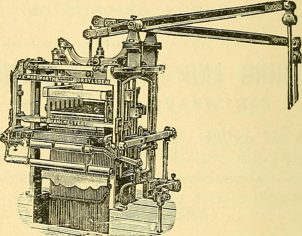 An illustration from Calculations in yarns and fabrics, 1920, leaf 337