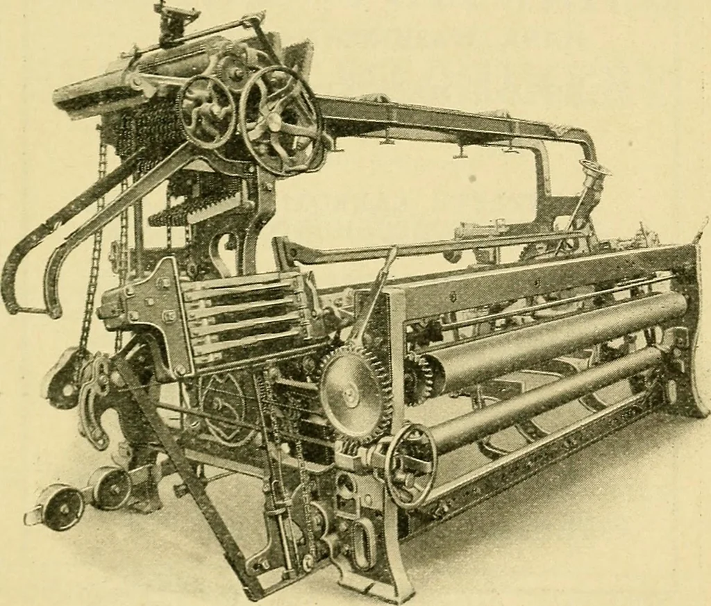 An illustration from Calculations in yarns and fabrics, 1920, leaf 338