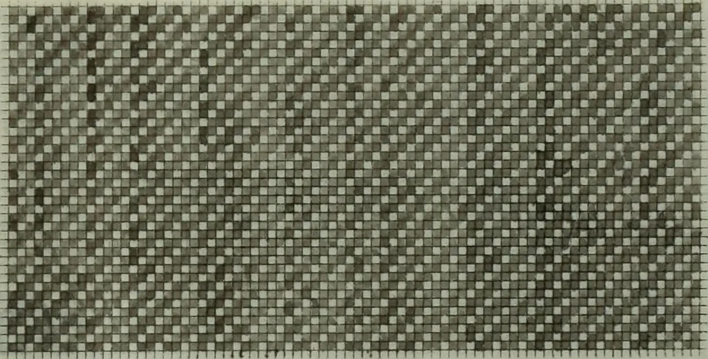 An illustration from Calculations and tables, connected with the art of weaving, 1700, leaf 358