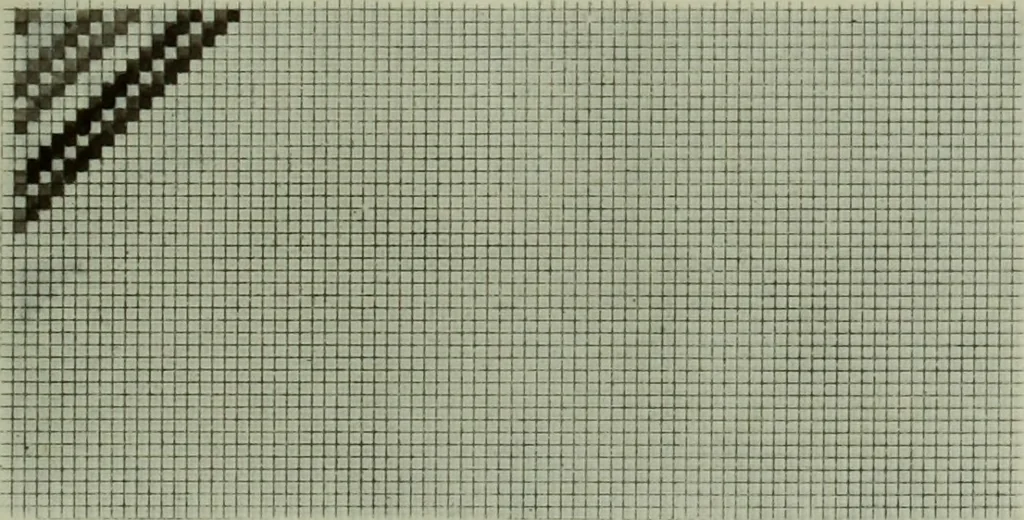 An illustration from Calculations and tables, connected with the art of weaving, 1700, leaf 364