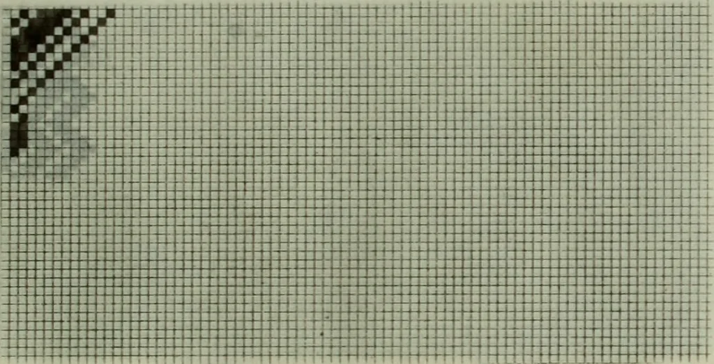 An illustration from Calculations and tables, connected with the art of weaving, 1700, leaf 366