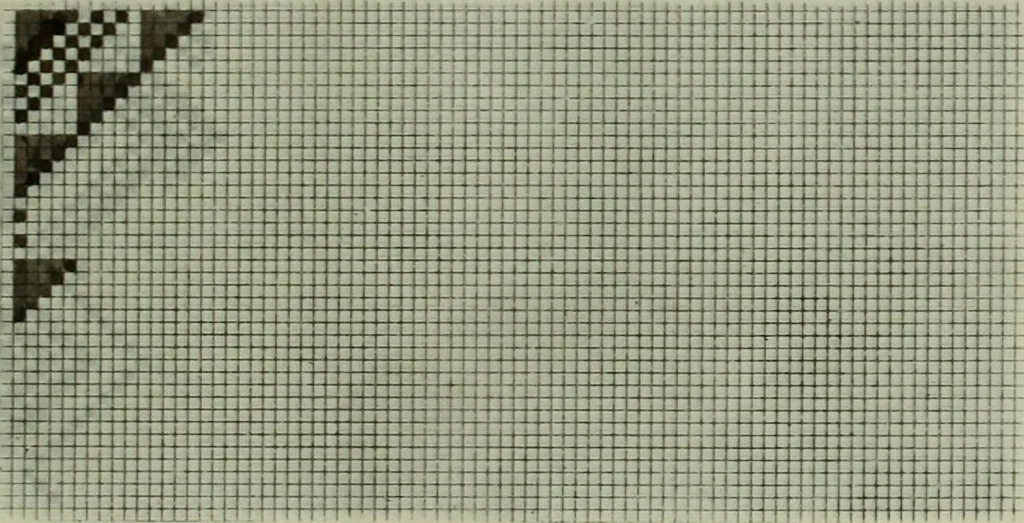 An illustration from Calculations and tables, connected with the art of weaving, 1700, leaf 366
