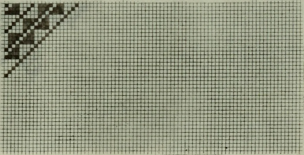 An illustration from Calculations and tables, connected with the art of weaving, 1700, leaf 366