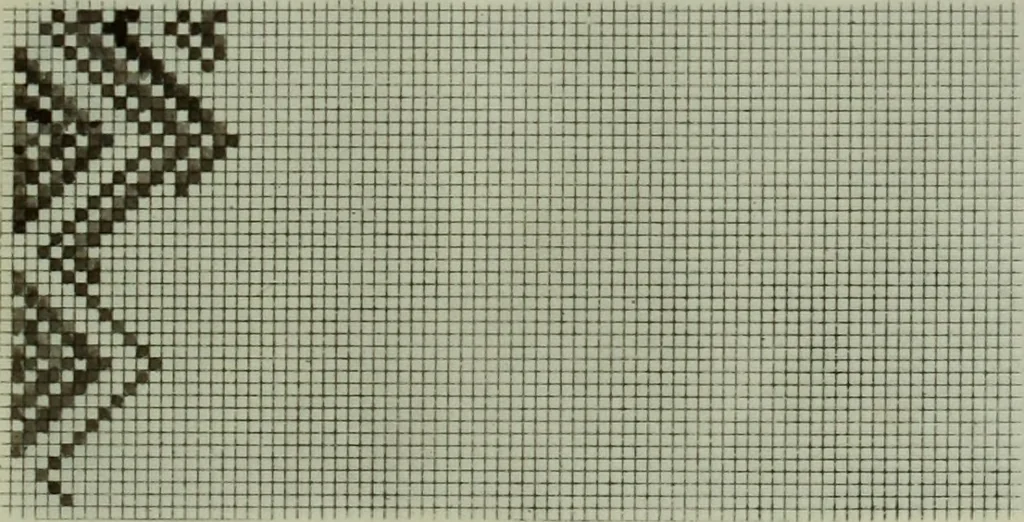 An illustration from Calculations and tables, connected with the art of weaving, 1700, leaf 368