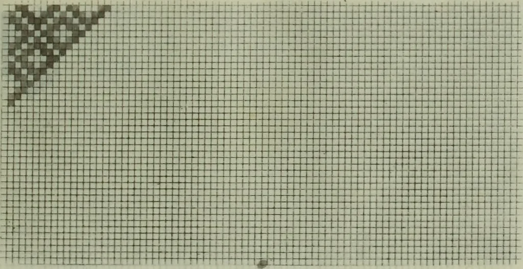 An illustration from Calculations and tables, connected with the art of weaving, 1700, leaf 372