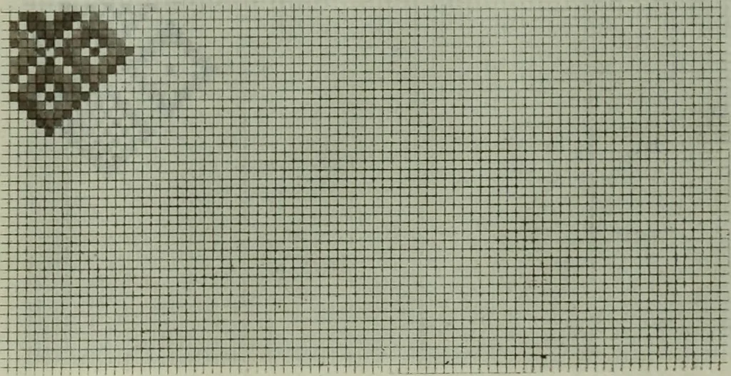 An illustration from Calculations and tables, connected with the art of weaving, 1700, leaf 374