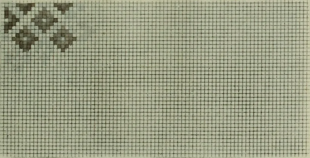 An illustration from Calculations and tables, connected with the art of weaving, 1700, leaf 376