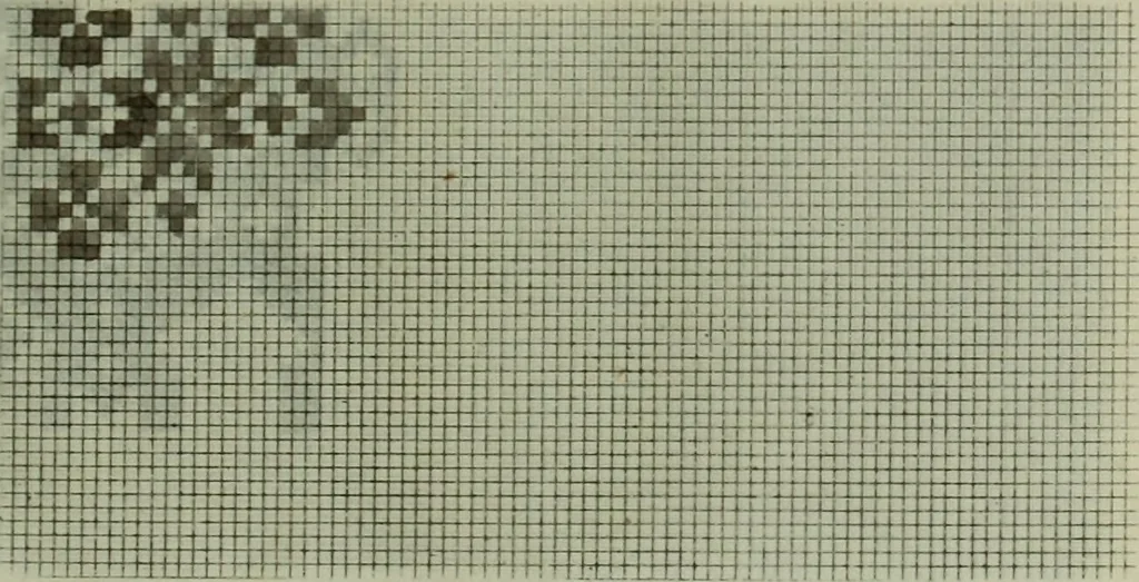 An illustration from Calculations and tables, connected with the art of weaving, 1700, leaf 378