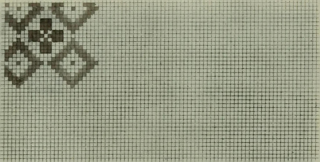 An illustration from Calculations and tables, connected with the art of weaving, 1700, leaf 378
