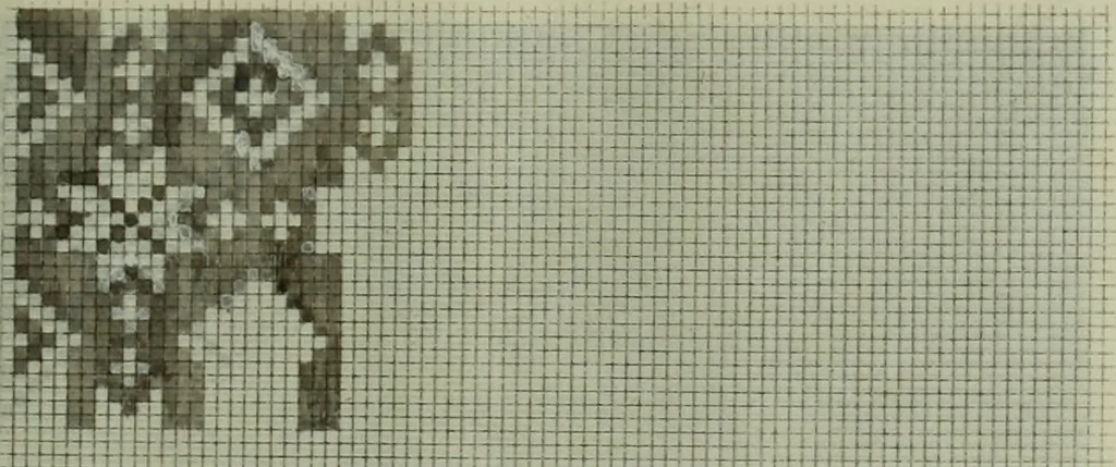 An illustration from Calculations and tables, connected with the art of weaving, 1700, leaf 380