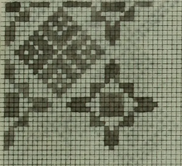 An illustration from Calculations and tables, connected with the art of weaving, 1700, leaf 382