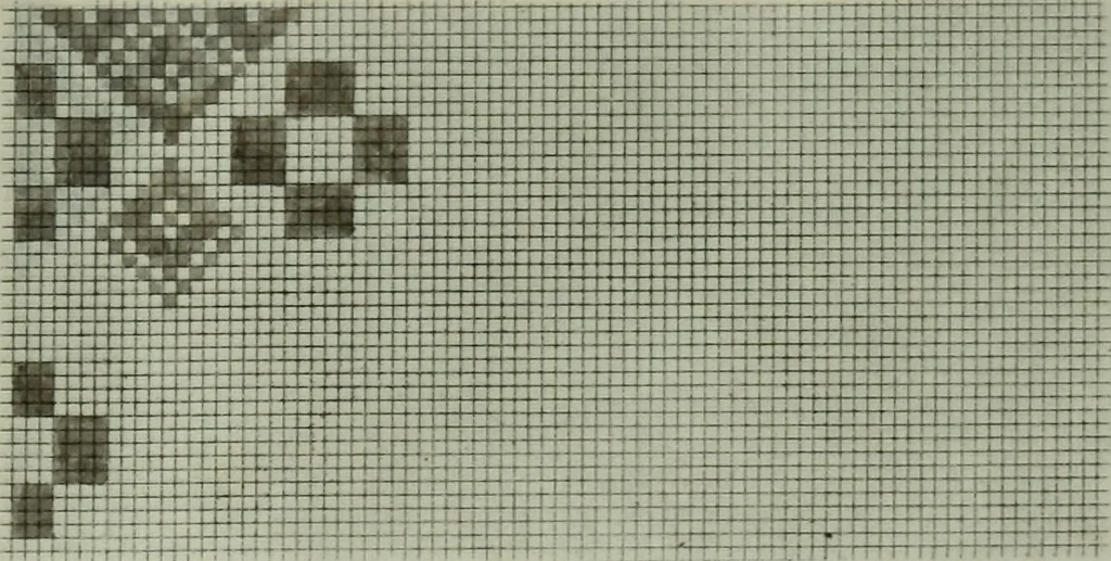 An illustration from Calculations and tables, connected with the art of weaving, 1700, leaf 382
